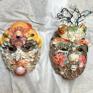 Each seashell mask is different!